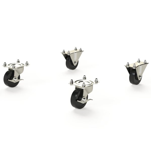 Kit, Caster, 4PK